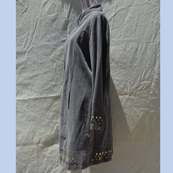 XCVI Grey Duster - 100% cotton L - Picture 3 of 9